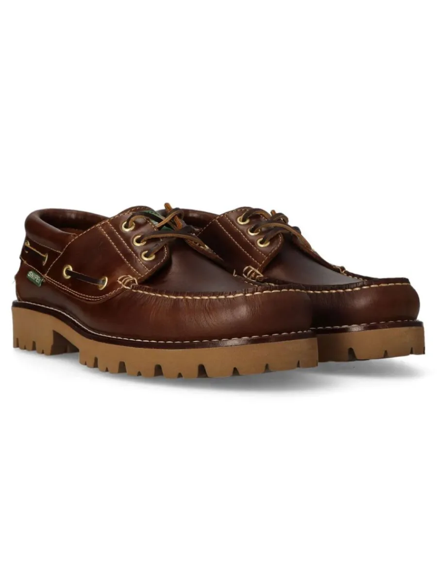 Hot SNIPE Zapato náutico ligero piel hombre