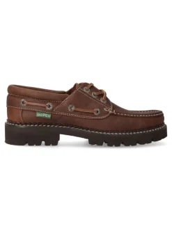 Clearance SNIPE Zapato náutico piel hombre SNI 21291 MARRON