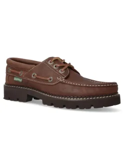 Clearance SNIPE Zapato náutico piel hombre SNI 21291 MARRON