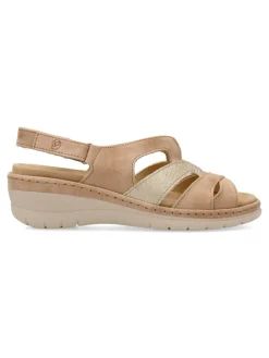 Sale SUAVE Sandalia piel confort cuña baja