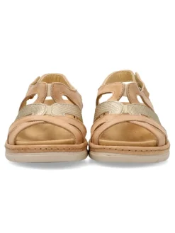 Sale SUAVE Sandalia piel confort cuña baja