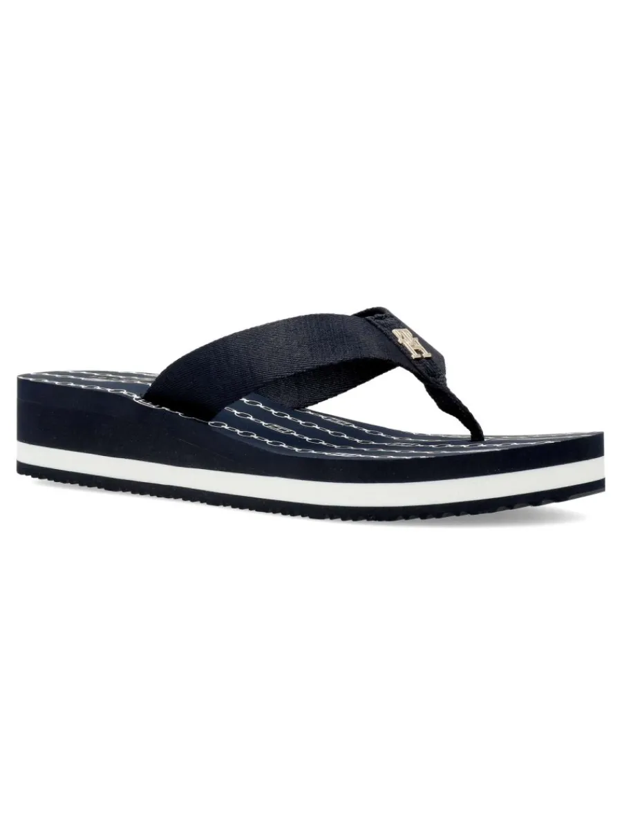 Discount TOMMY HILFIGER Chancla IM TH Chainprint Midwedge Sandal