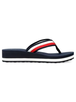 Outlet TOMMY HILFIGER Chancla TH Corp Mid Wedge Beach Sandal