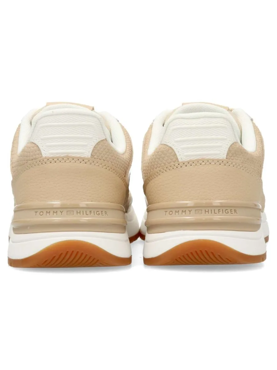 Sale TOMMY HILFIGER Sneakers casual Fashion Runner LTHR MIX