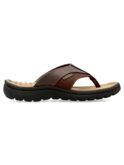 Outlet UAUH! Sandalia esclava marrón confort