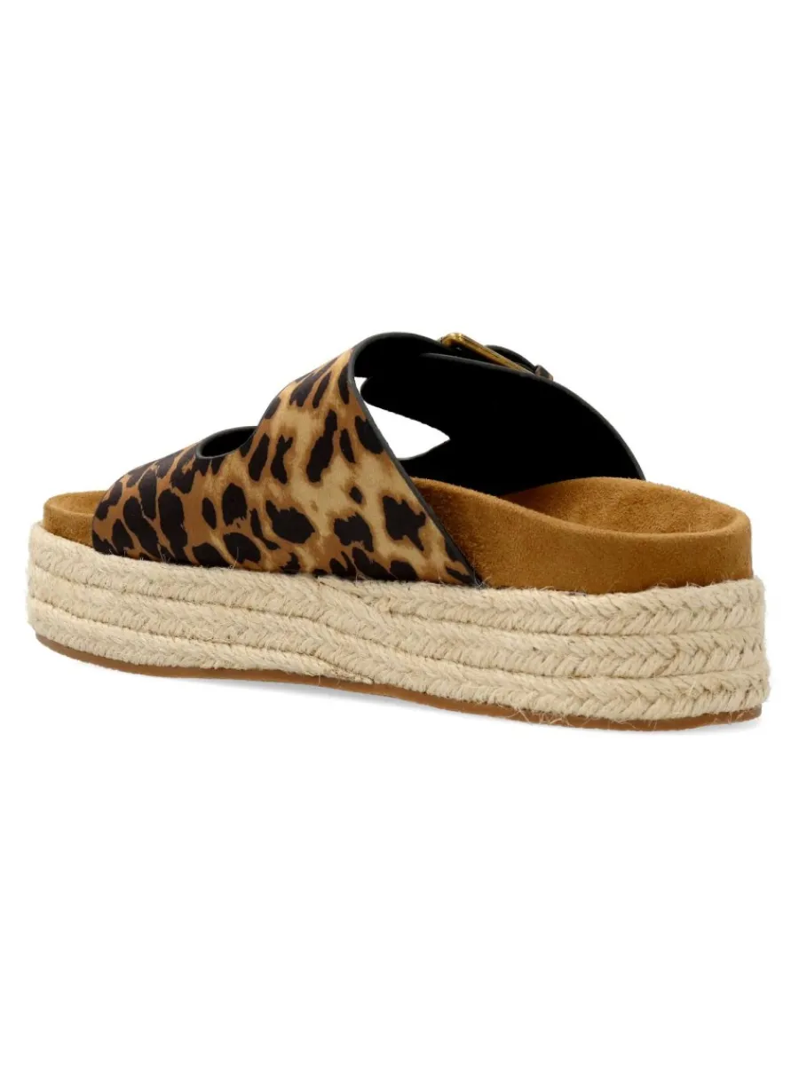 Best VANESSA CALZADOS VANESSA Alpargata bio plataforma print leopardo