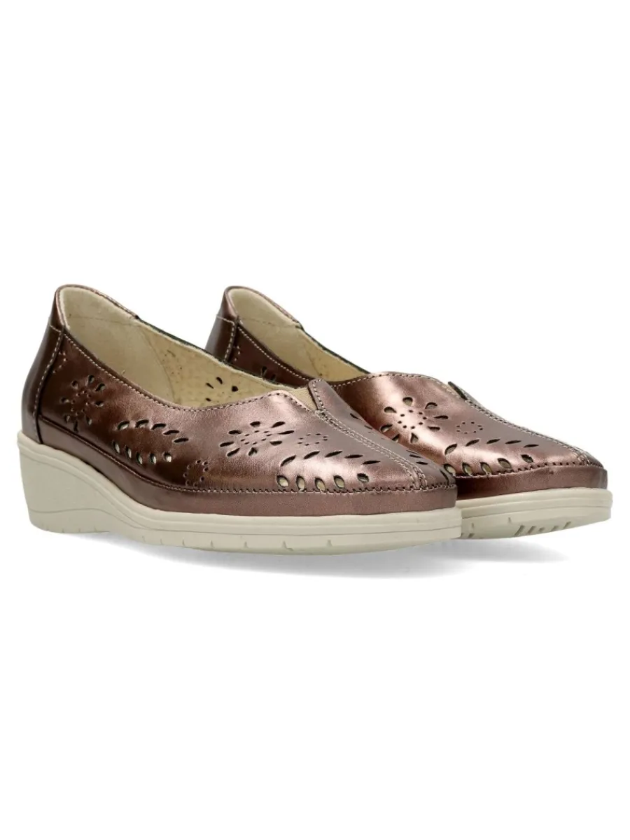 Outlet VANESSA CALZADOS VANESSA Mocasín piel confort cuña mujer