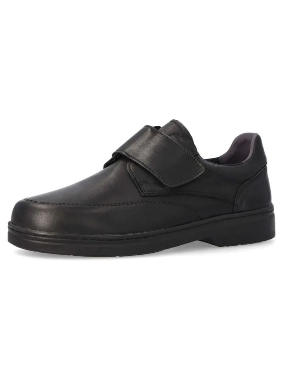 Sale VANESSA CALZADOS VANESSA Mocasín piel velcro hombre SAK 4759.1 NEGRO