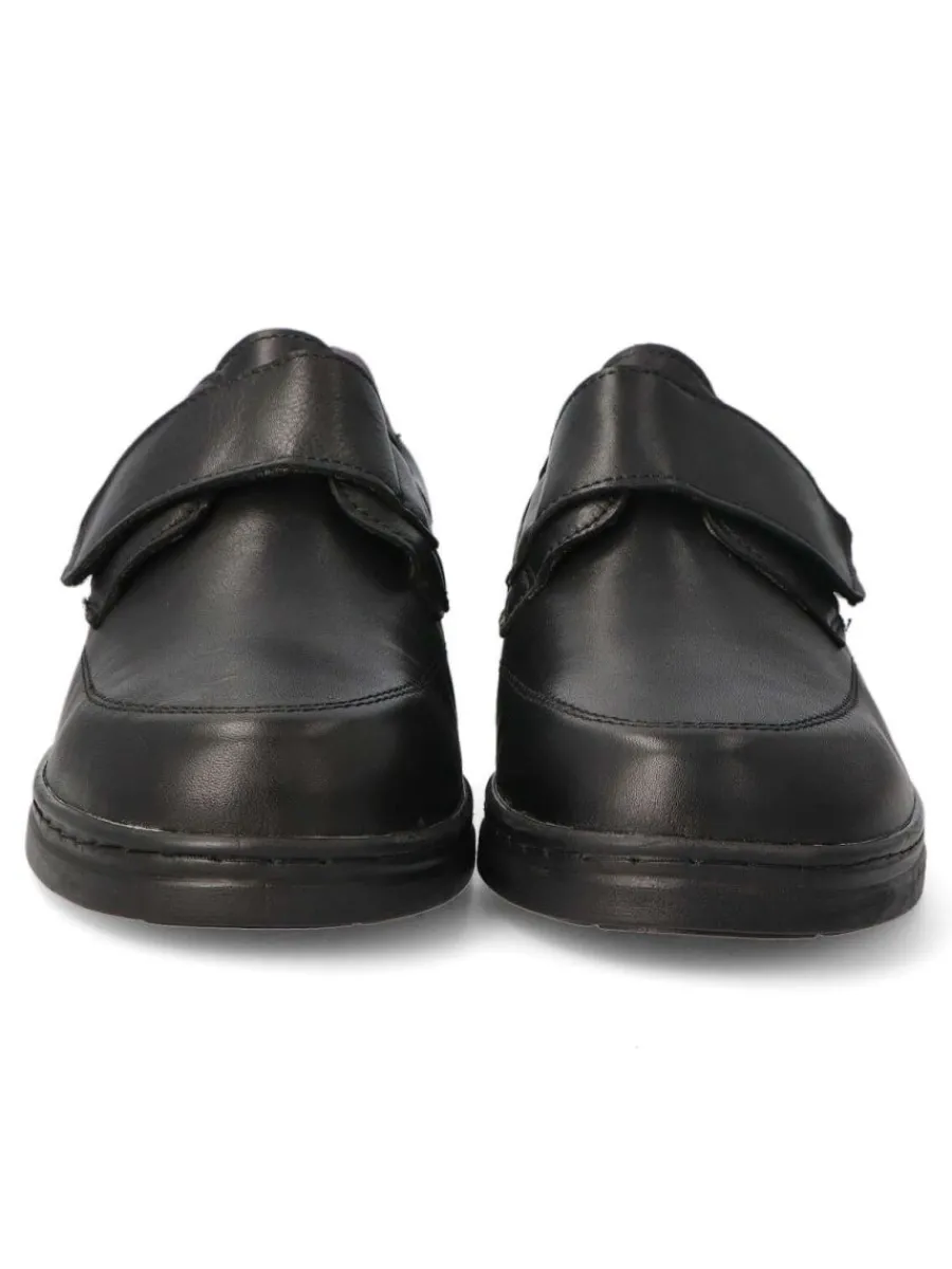 Sale VANESSA CALZADOS VANESSA Mocasín piel velcro hombre SAK 4759.1 NEGRO