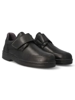 Sale VANESSA CALZADOS VANESSA Mocasín piel velcro hombre SAK 4759.1 NEGRO
