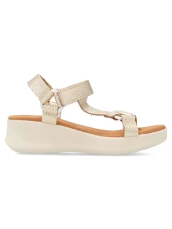 Discount PEKE'S by Vanessa VANESSA Sandalia casual piel metalizada