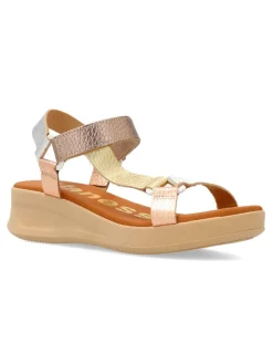 Best VANESSA CALZADOS VANESSA Sandalia casual piel multi metalizada