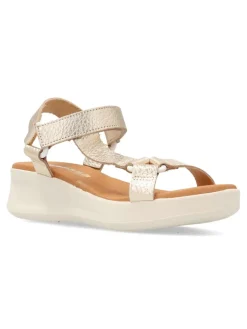 Discount PEKE'S by Vanessa VANESSA Sandalia casual piel metalizada