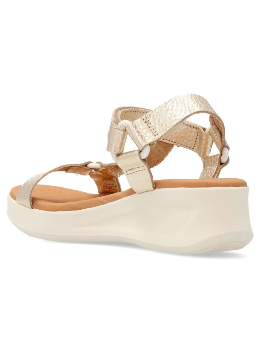 Discount PEKE'S by Vanessa VANESSA Sandalia casual piel metalizada