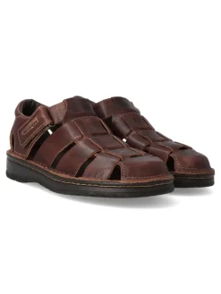 Best VANESSA CALZADOS VANESSA Sandalia cerrada cómoda hombre SAK 2828 MARRON