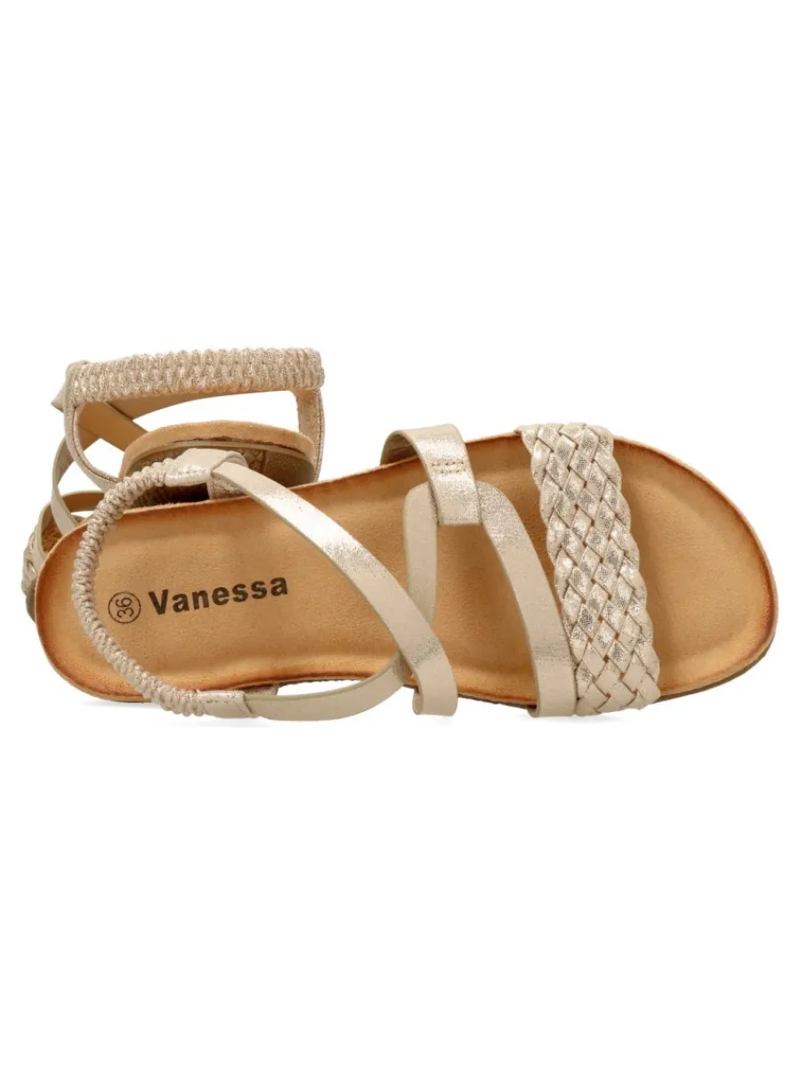 Outlet VANESSA CALZADOS VANESSA Sandalia confort pala trenzada