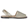Sale VANESSA CALZADOS VANESSA Sandalia menorquina de piel IBI 550 PLATINO
