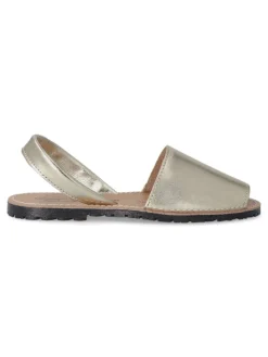Sale VANESSA CALZADOS VANESSA Sandalia menorquina de piel IBI 550 PLATINO