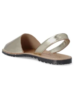 Sale VANESSA CALZADOS VANESSA Sandalia menorquina de piel IBI 550 PLATINO