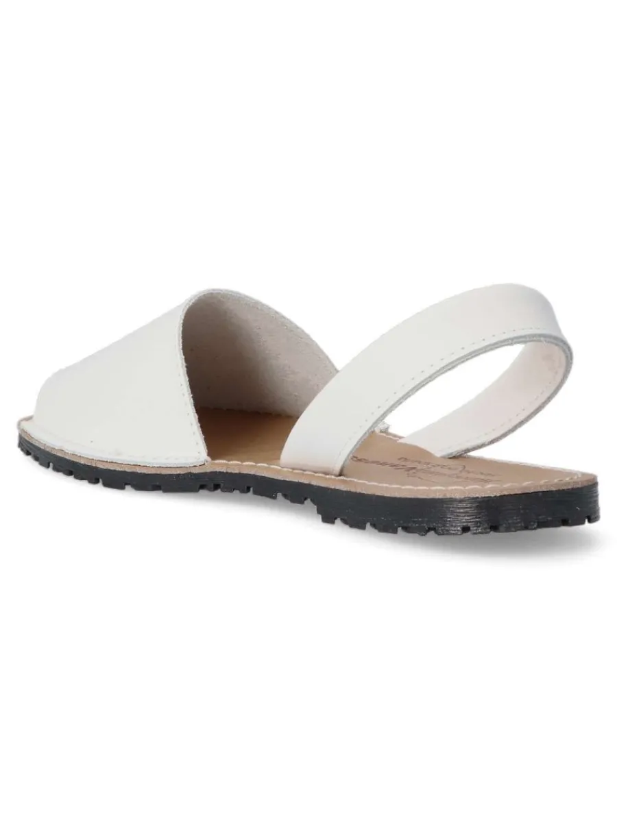 Clearance VANESSA CALZADOS VANESSA Sandalia menorquina de piel IBI 550 BLANCO
