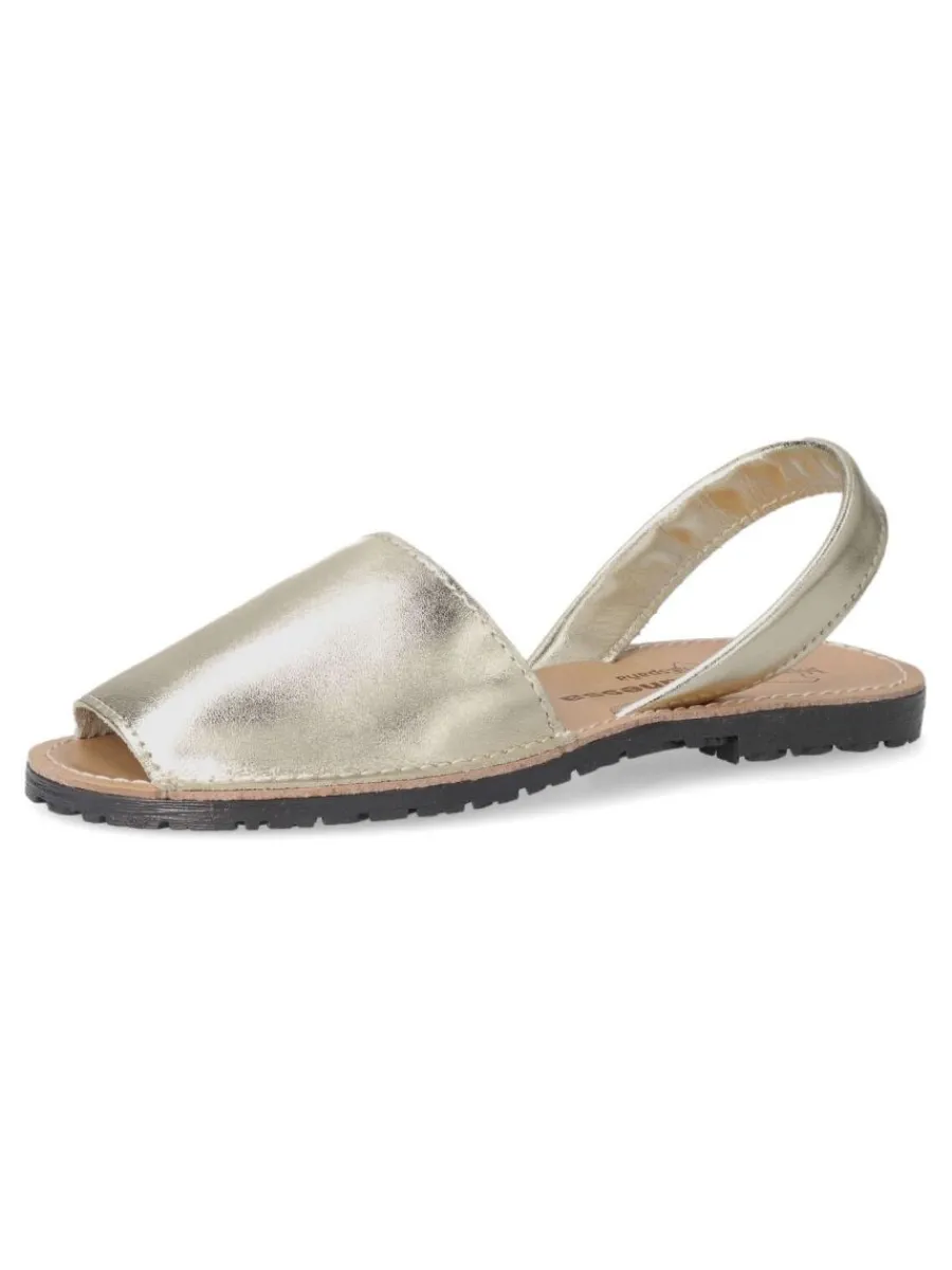 Sale VANESSA CALZADOS VANESSA Sandalia menorquina de piel IBI 550 PLATINO