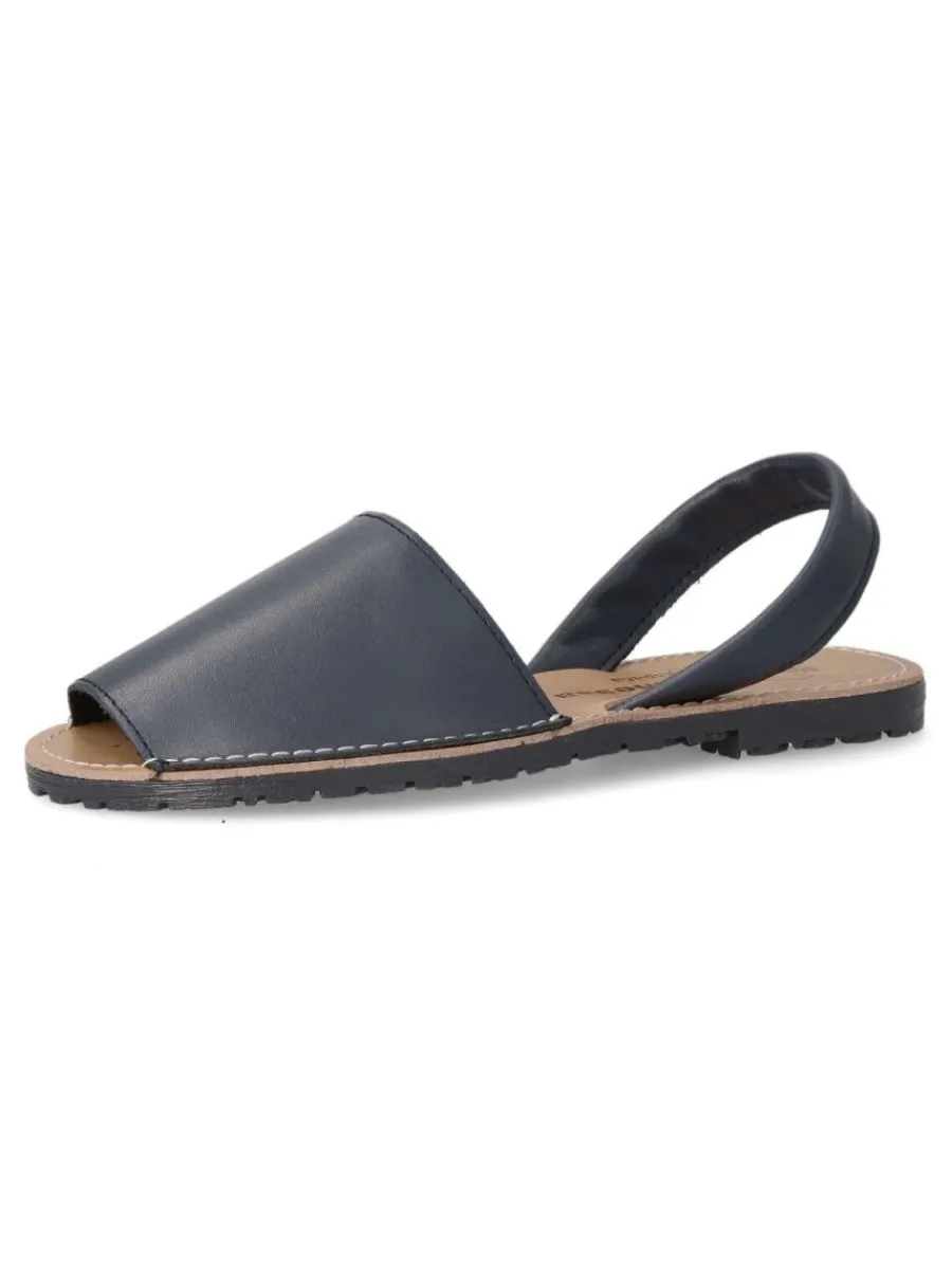 Sale VANESSA CALZADOS VANESSA Sandalia menorquina de piel IBI 550 MARINO