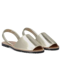 Sale VANESSA CALZADOS VANESSA Sandalia menorquina de piel IBI 550 PLATINO