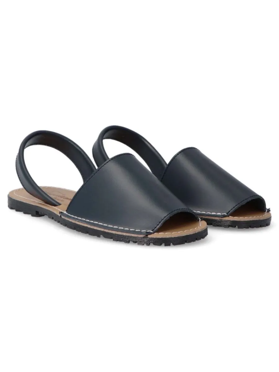 Sale VANESSA CALZADOS VANESSA Sandalia menorquina de piel IBI 550 MARINO
