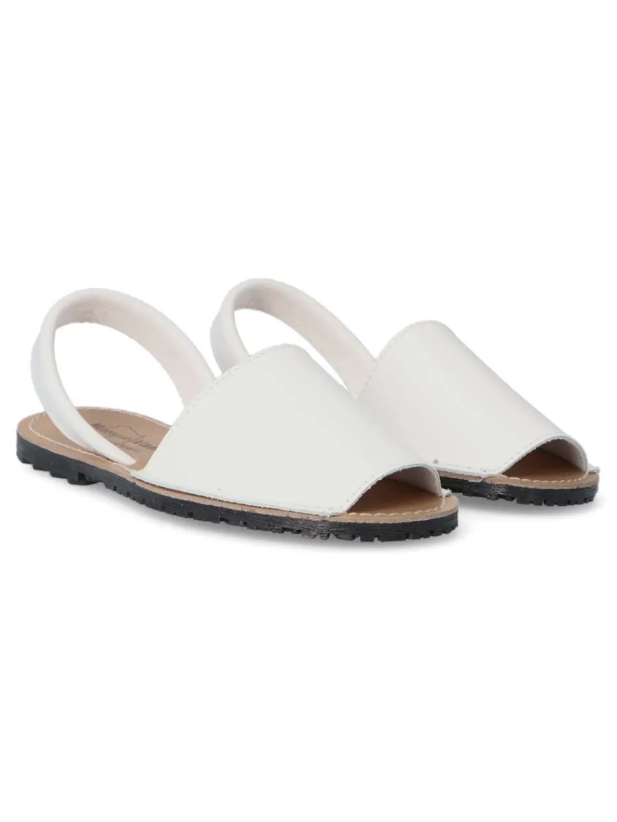 Clearance VANESSA CALZADOS VANESSA Sandalia menorquina de piel IBI 550 BLANCO