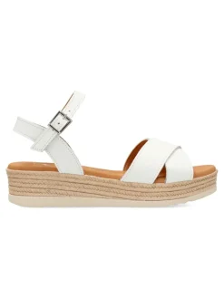 Sale PEKE'S by Vanessa VANESSA Sandalia piel blanca confort niña