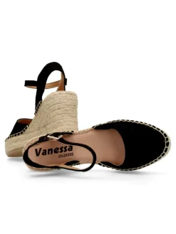 Online VANESSA CALZADOS VANESSA Sandalia valenciana piel serraje negro