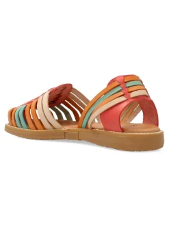Hot VANESSA CALZADOS VANESSA Sandalia vaquetilla piel confort multicolor