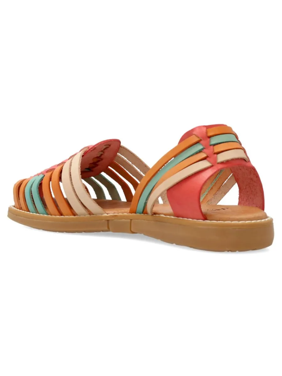 Hot VANESSA CALZADOS VANESSA Sandalia vaquetilla piel confort multicolor