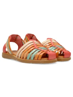 Hot VANESSA CALZADOS VANESSA Sandalia vaquetilla piel confort multicolor