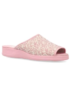 Best VANESSA CALZADOS VANESSA Zapatilla de casa pinki estampado hojas