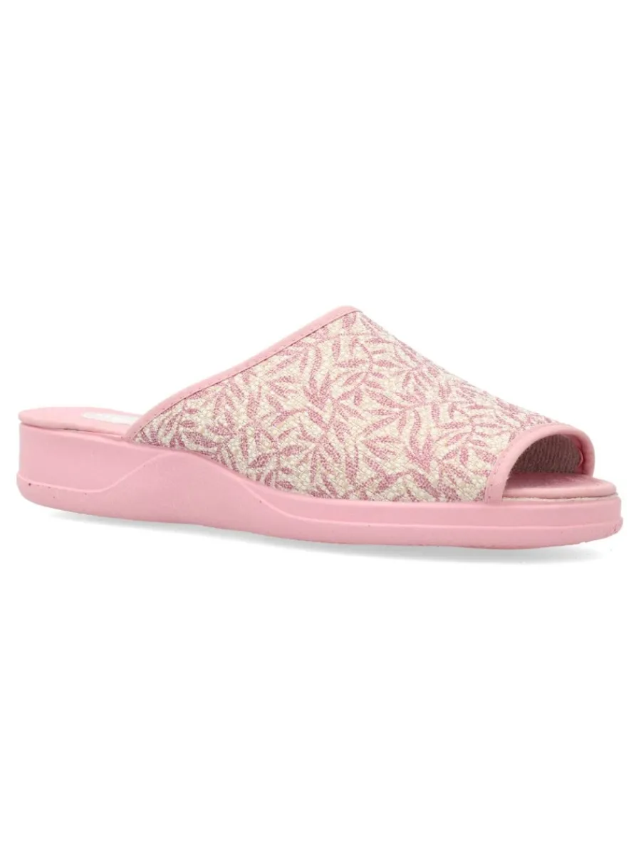 Best VANESSA CALZADOS VANESSA Zapatilla de casa pinki estampado hojas