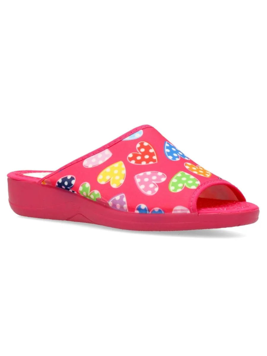 Best VANESSA CALZADOS VANESSA Zapatilla de casa estampado corazones