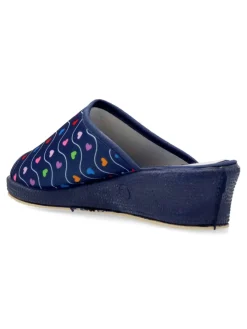New VANESSA CALZADOS VANESSA Zapatilla de casa estampado corazones