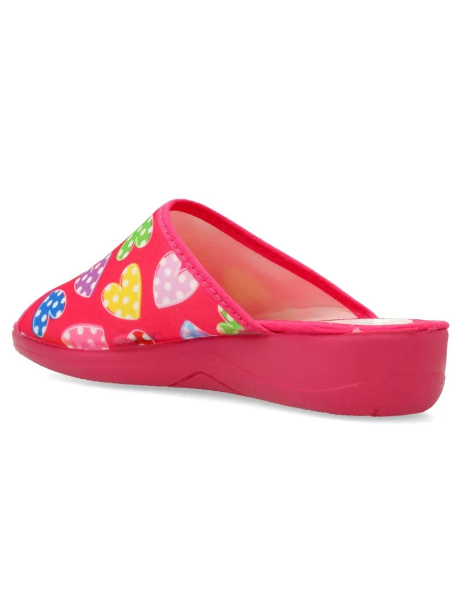 Best VANESSA CALZADOS VANESSA Zapatilla de casa estampado corazones