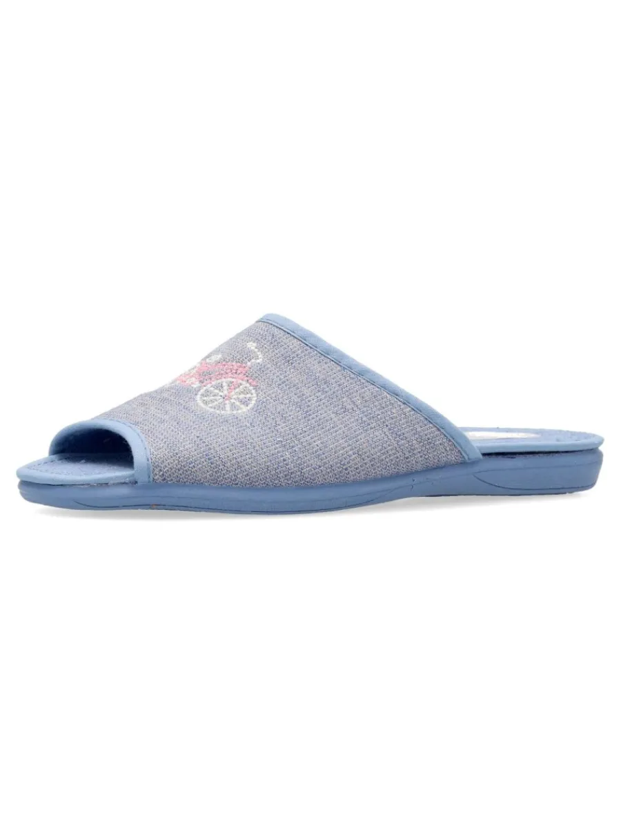 Outlet VANESSA CALZADOS VANESSA Zapatilla de casa pinki verde mujer