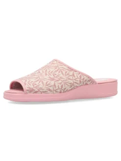 Best VANESSA CALZADOS VANESSA Zapatilla de casa pinki estampado hojas