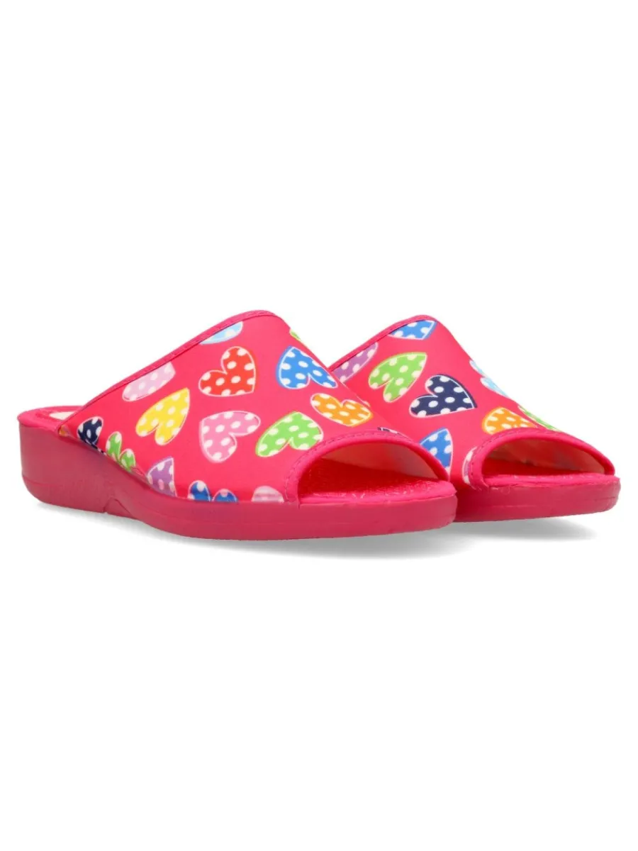 Best VANESSA CALZADOS VANESSA Zapatilla de casa estampado corazones