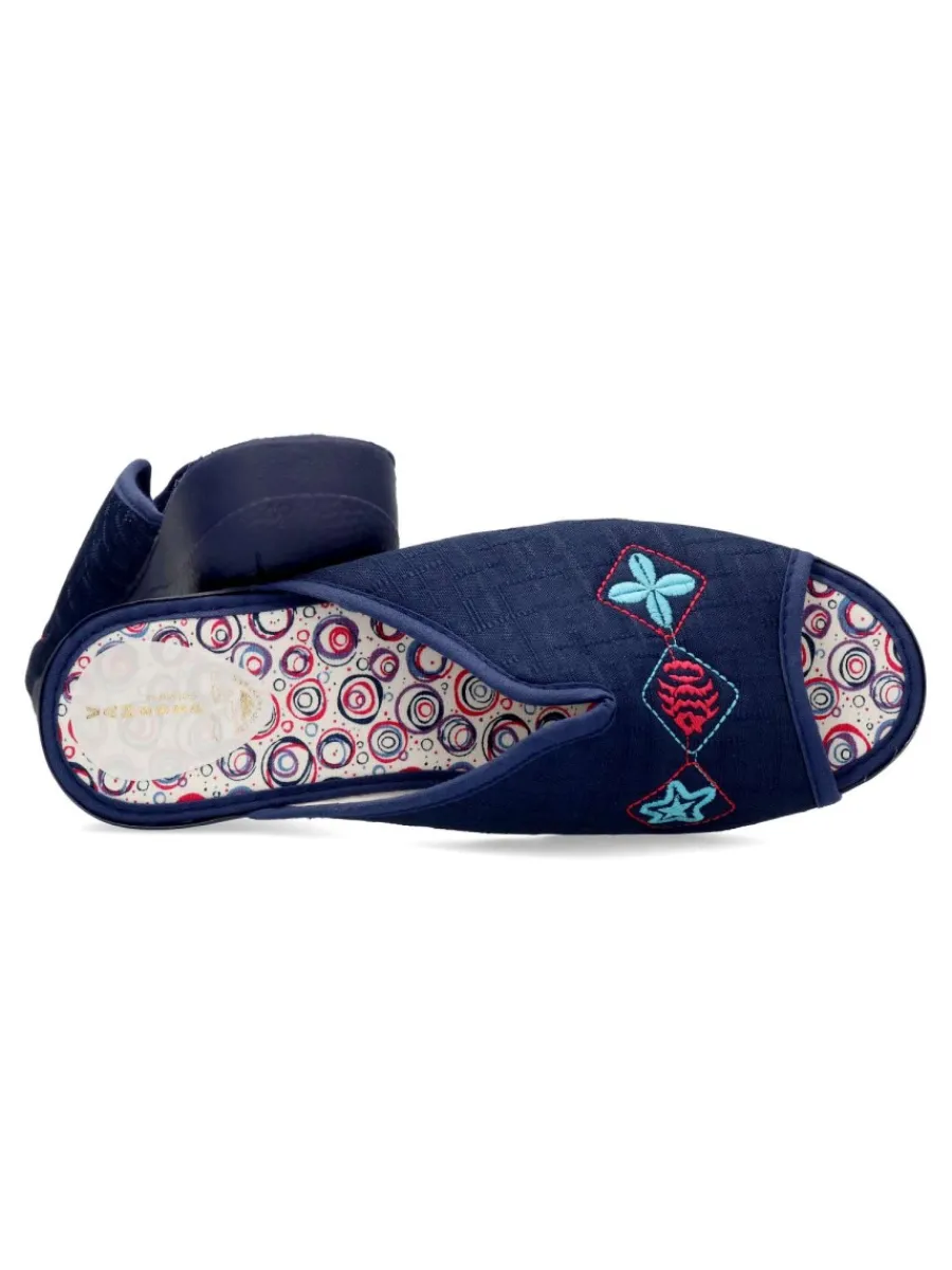 Sale VANESSA CALZADOS VANESSA Zapatilla de casa confort bordado