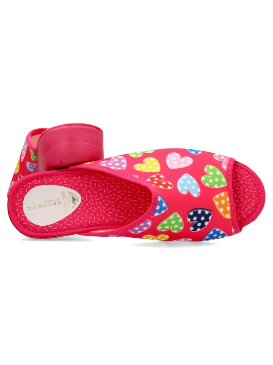 Best VANESSA CALZADOS VANESSA Zapatilla de casa estampado corazones
