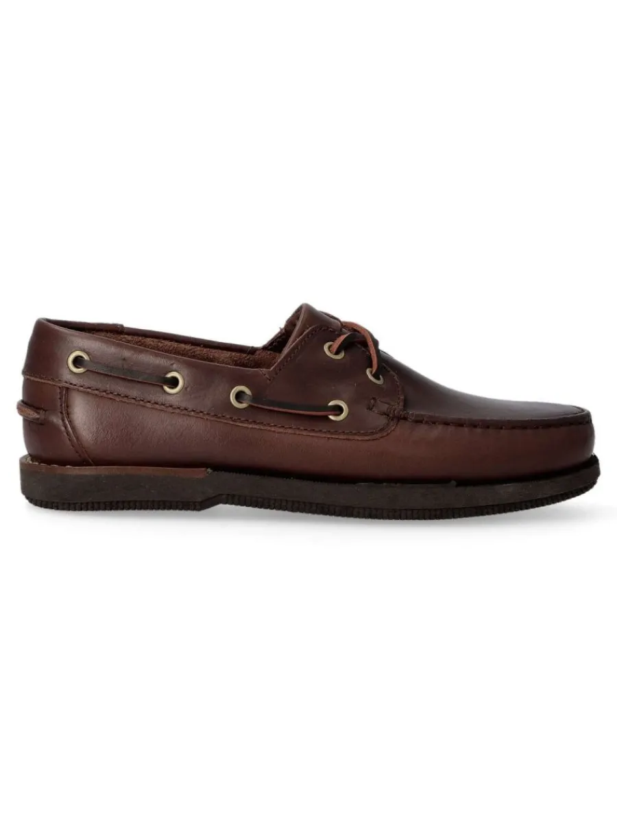 Discount VANESSA CALZADOS VANESSA Zapato náutico de piel hombre SAK 3200 MARRON