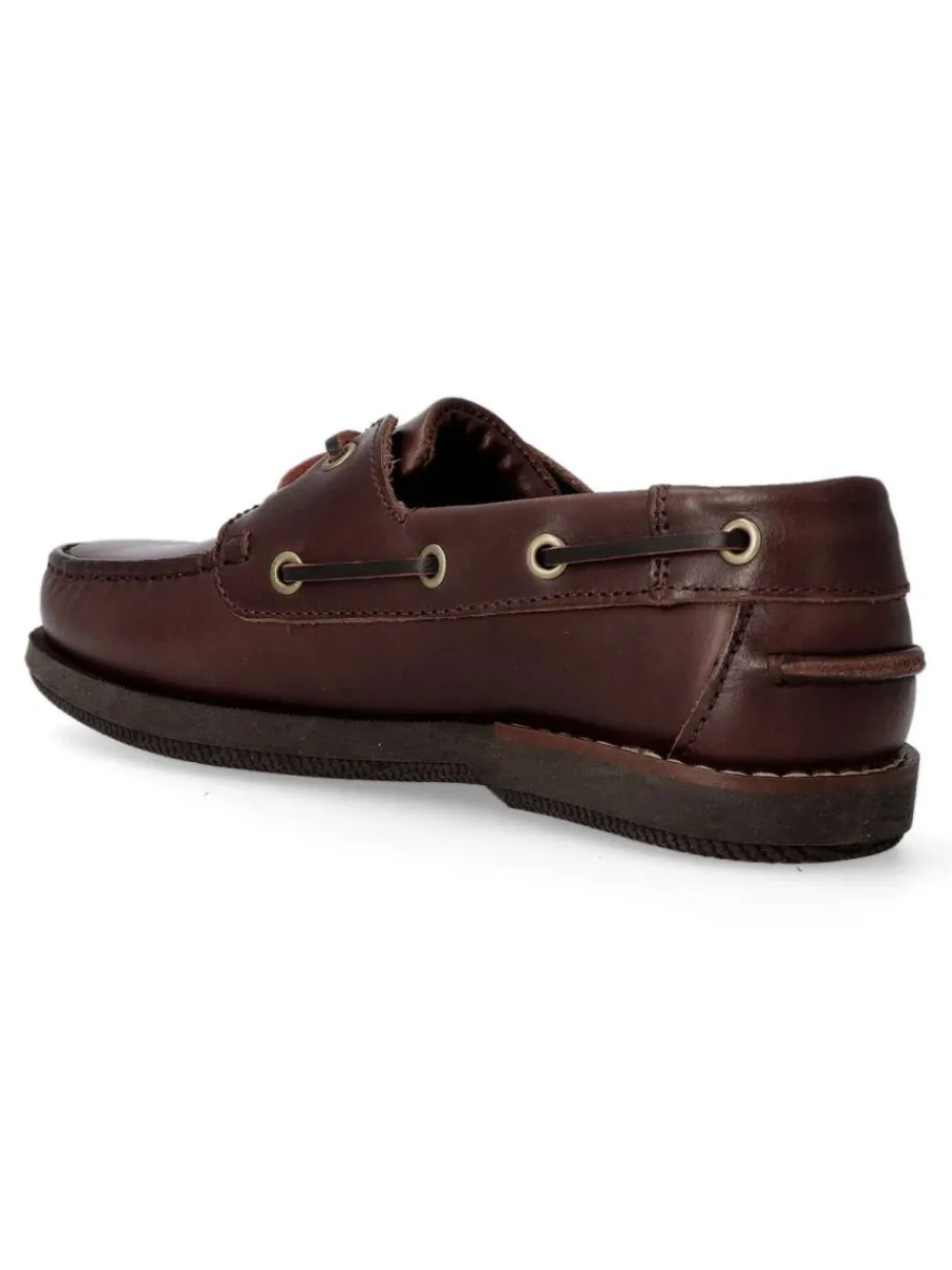 Discount VANESSA CALZADOS VANESSA Zapato náutico de piel hombre SAK 3200 MARRON