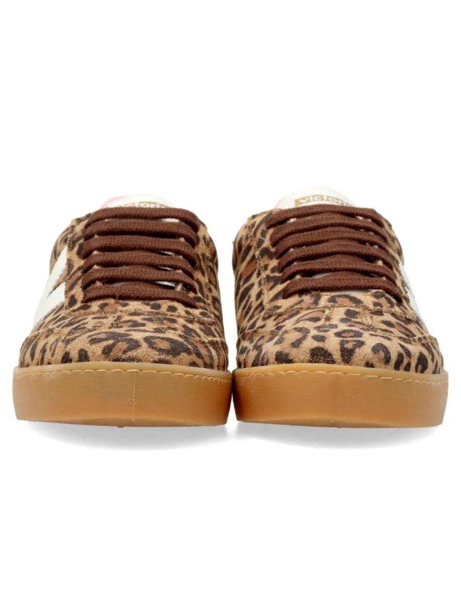 Outlet VICTORIA Sneakers deportiva casual print leopardo