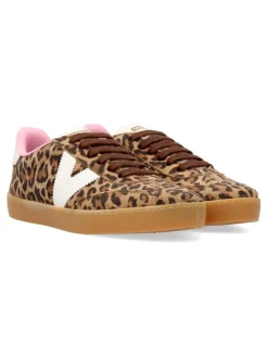Outlet VICTORIA Sneakers deportiva casual print leopardo