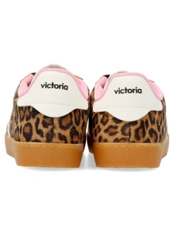 Outlet VICTORIA Sneakers deportiva casual print leopardo