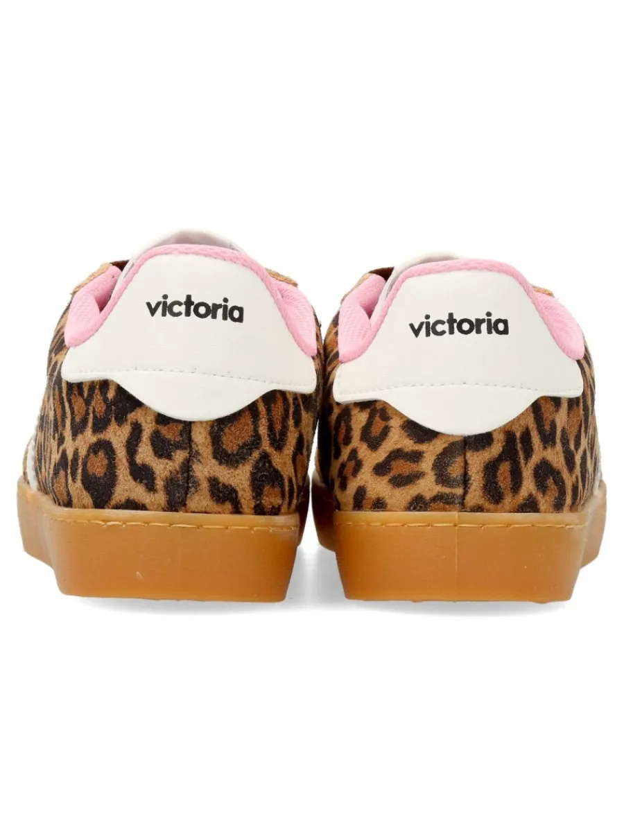 Outlet VICTORIA Sneakers deportiva casual print leopardo